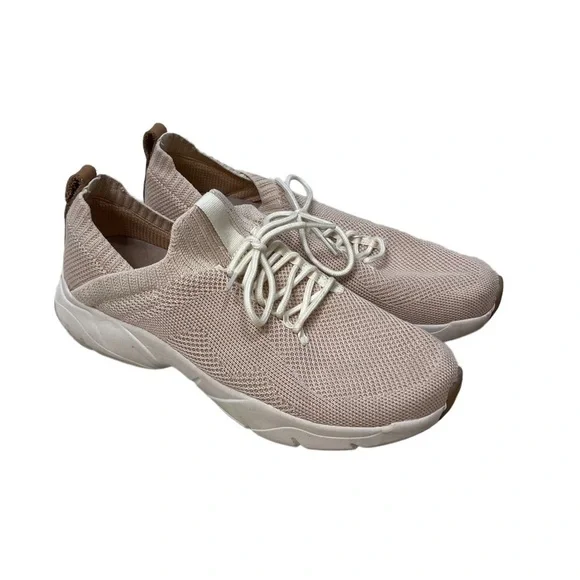 Dr Scholl’s Gypsy Sneaker Lace Up Taupe Size 11 Gym Shoe Stretch Knit Lifestyle - Picture 2 of 9